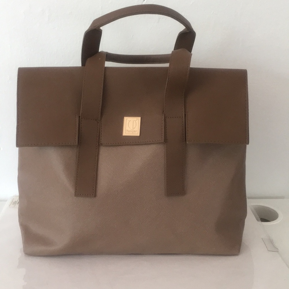 Tanger Dark Beige Genuine Tote Bag